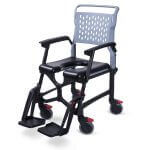 travel folding shower commode chair