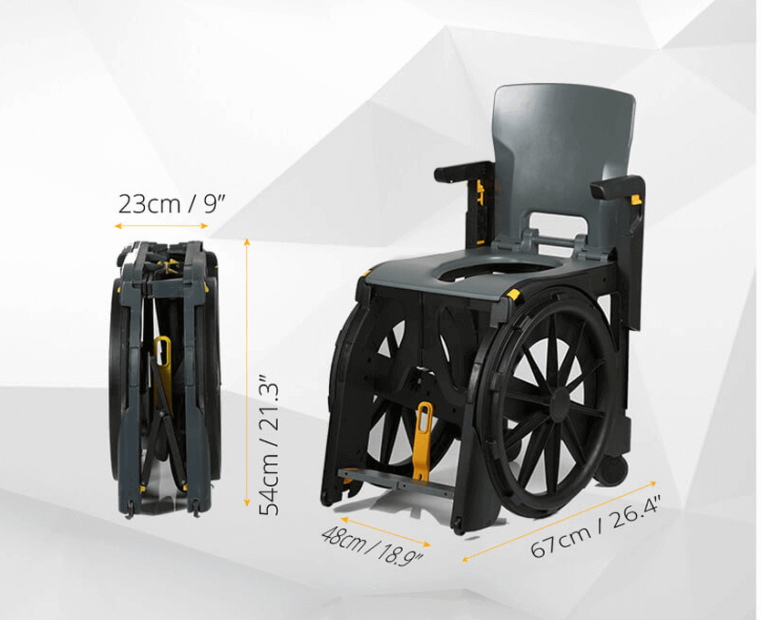 Portable Shower Wheelchair Portable Commode Chair Seatara