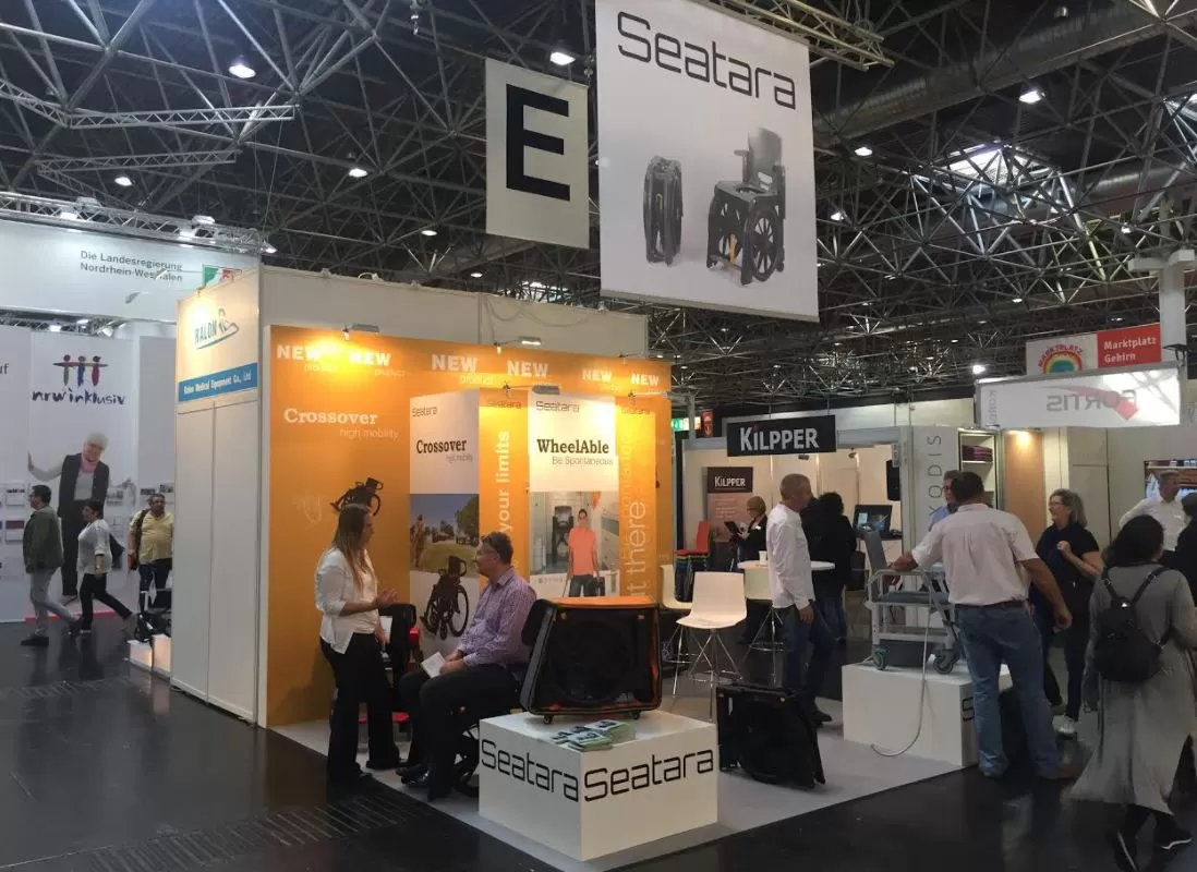 wheelable commode chair at the REHACARE 2015 Trade Fair