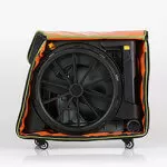 A foldable wheelchair for travel or for shower