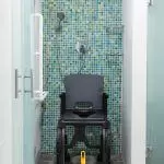 travel shower chair with wheels - lightweight shower chair