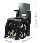 travel commode shower chair