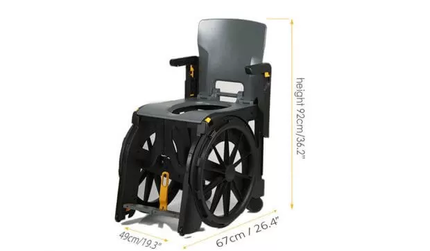 travel commode shower chair